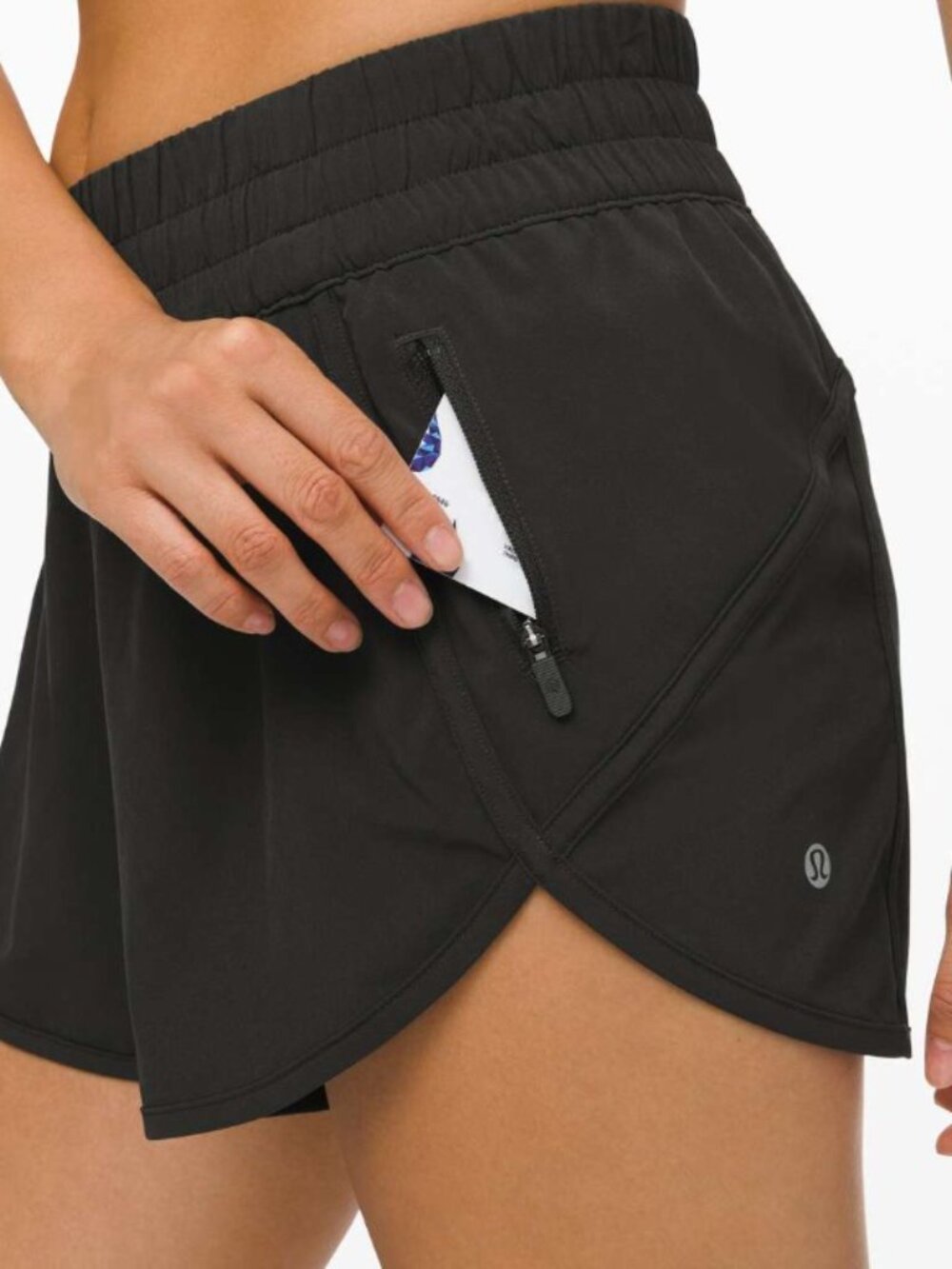 Lululemon Tracker Short V Womens Black Gym Running Activewear Athleisure 4